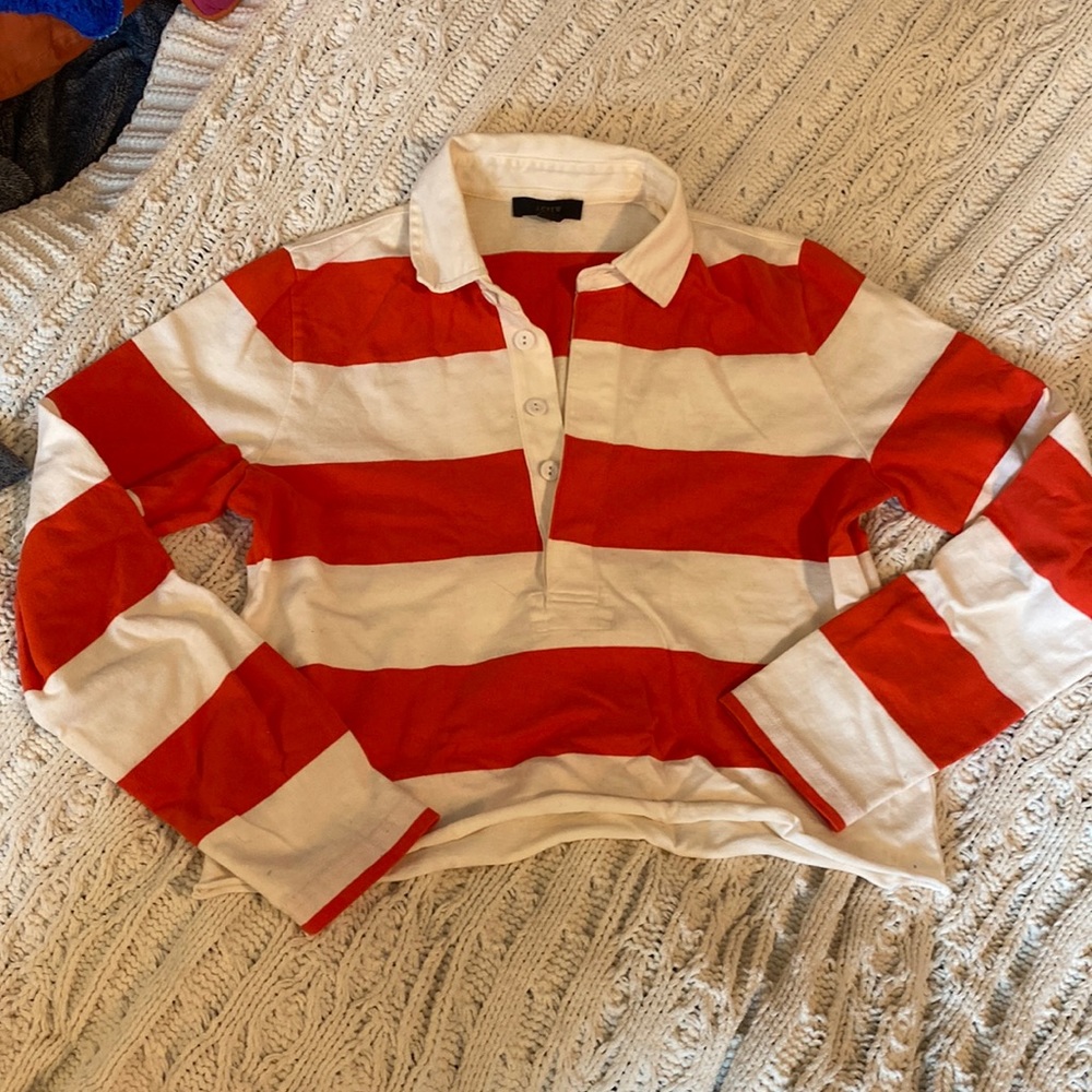 Cropped Long Sleeve J. Crew Polo